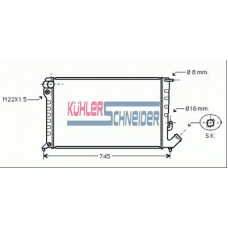 1510201 KUHLER SCHNEIDER Радиатор, охлаждение двигател