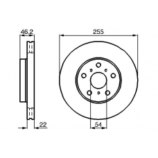 0 986 478 725 BOSCH Тормозной диск