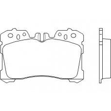 P 83 077 BREMBO Комплект тормозных колодок, дисковый тормоз