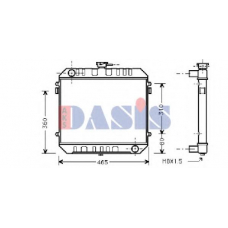 150048N AKS DASIS Радиатор, охлаждение двигателя