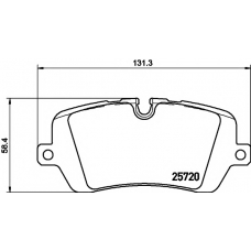 8DB 355 020-361 HELLA PAGID Комплект тормозных колодок, дисковый тормоз