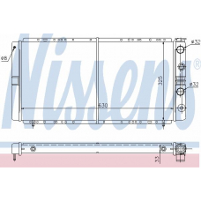 63880 NISSENS Радиатор, охлаждение двигателя