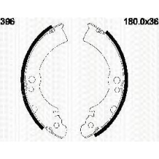 8100 14396 TRIDON Brake shoes