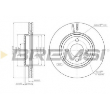 DBB127V BREMSI Тормозной диск