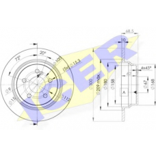 78BD0413-2 ICER Тормозной диск