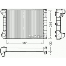 DRM09101 DENSO Радиатор, охлаждение двигателя