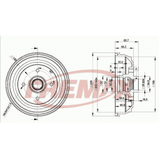 BD-1241 FREMAX Тормозной барабан