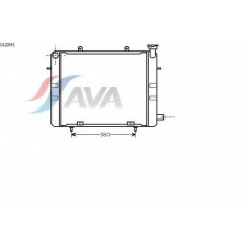 OL2041 AVA Радиатор, охлаждение двигателя