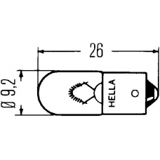 8GP 002 067-831 HELLA Glьhlampen-set t4w 12v4w 'blue'