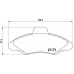 P 24 029 BREMBO Комплект тормозных колодок, дисковый тормоз