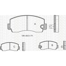 8110 42021 TRIDON Brake pads - front