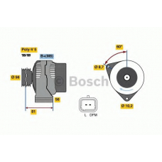 0 986 049 630 BOSCH Генератор