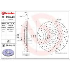 09.9365.2X BREMBO Тормозной диск