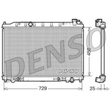 DRM46029 DENSO Радиатор, охлаждение двигателя