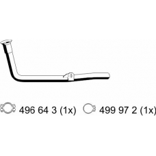111447 ERNST Труба выхлопного газа