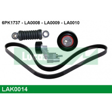 LAK0014 TRW Поликлиновой ременный комплект