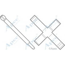 KIT518 APEC Комплектующие, тормозные колодки