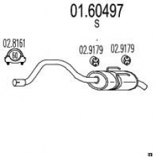 01.60497 MTS Глушитель выхлопных газов конечный