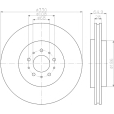 MDC1940 MINTEX Тормозной диск