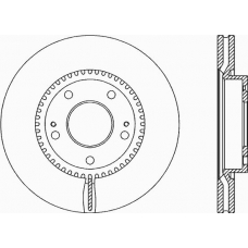 BDR2069.20 OPEN PARTS Тормозной диск