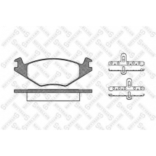 182 020-SX STELLOX Комплект тормозных колодок, дисковый тормоз