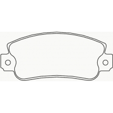 P 23 029 BREMBO Комплект тормозных колодок, дисковый тормоз