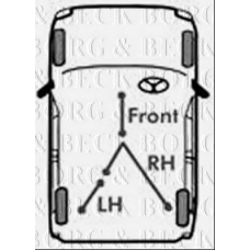 BKB2126 BORG & BECK Трос, стояночная тормозная система