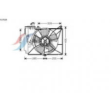TO7539 AVA Вентилятор, охлаждение двигателя