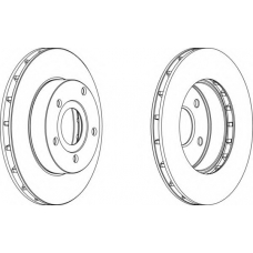 DDF1169-1 FERODO Тормозной диск