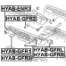 HYAB-GFR2 FEBEST Подвеска, рычаг независимой подвески колеса