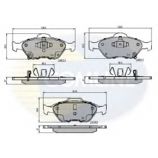 CBP31637 COMLINE Комплект тормозных колодок, дисковый тормоз