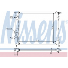 63924 NISSENS Радиатор, охлаждение двигателя