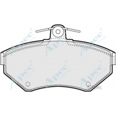PAD961 APEC Комплект тормозных колодок, дисковый тормоз