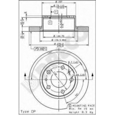 BS 7580 BRECO Тормозной диск