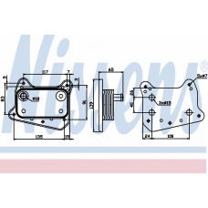 90581 NISSENS Масляный радиатор, двигательное масло