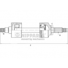 N2808000 NIPPARTS Приводной вал