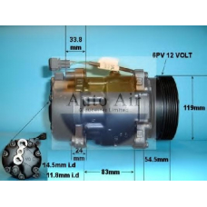 14-1100R AUTO AIR GLOUCESTER Компрессор, кондиционер