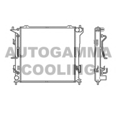 105050 AUTOGAMMA Радиатор, охлаждение двигателя
