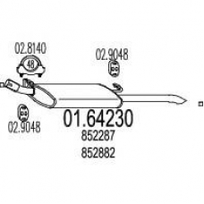 01.64230 MTS Глушитель выхлопных газов конечный