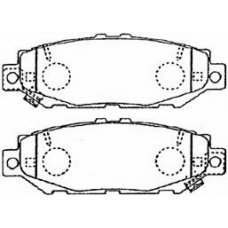 A2N084 AISIN Комплект тормозных колодок, дисковый тормоз