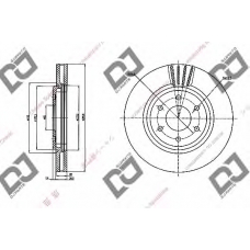 BD2084 DJ PARTS Тормозной диск