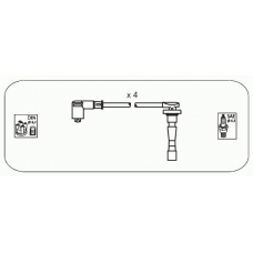 JP161 JANMOR Комплект проводов зажигания