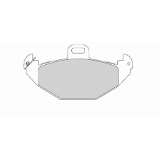 FD6776N NECTO Комплект тормозных колодок, дисковый тормоз