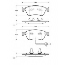 BLF1497 QUINTON HAZELL Комплект тормозных колодок, дисковый тормоз