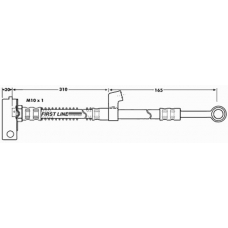 FBH7035 FIRST LINE Тормозной шланг