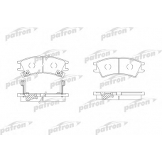 PBP1326 PATRON Комплект тормозных колодок, дисковый тормоз
