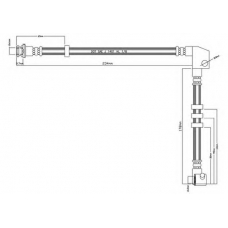 VBJ342 MOTAQUIP Тормозной шланг