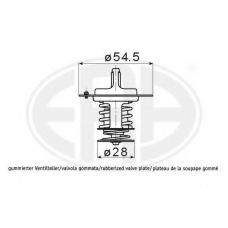 350388 ERA Термостат, охлаждающая жидкость