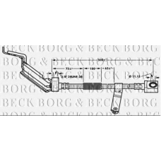 BBH6930 BORG & BECK Тормозной шланг