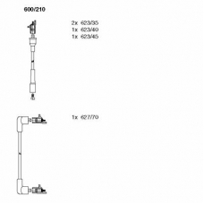 600/210 BREMI Комплект проводов зажигания